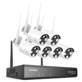 4K 16-Channel Wireless Security Camera System, 8MP NVR, 8MP WiFi IP Camera, Two-Way Audio, IP66 Waterproof, Smart AI Human Detection, Work With Alexa